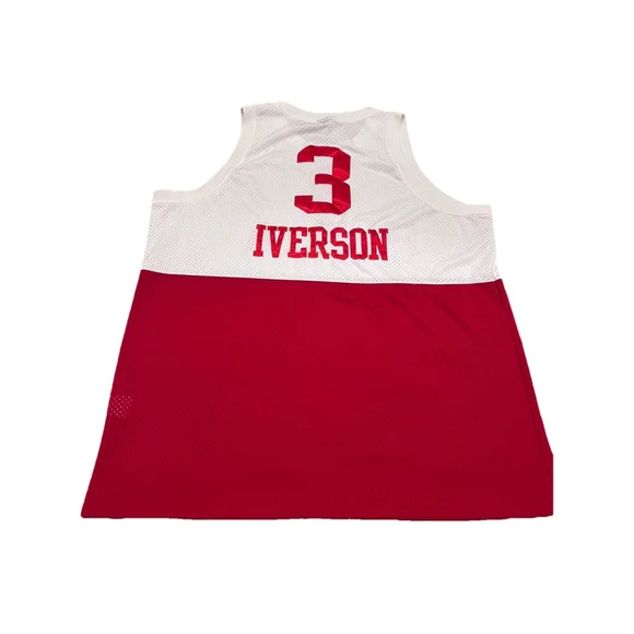 Nike Allen Iverson 76ers PHILA Jersey Mens 3XL Red White NBA Basketball - Picture 3 of 14